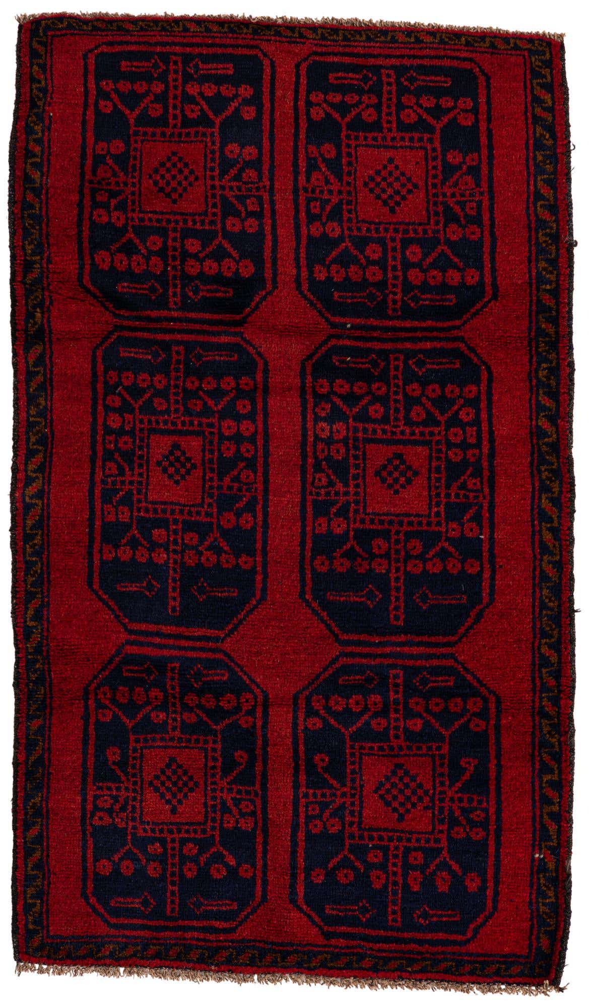 2' 10 x 4' 10 Hand Knotted Balouch Persian Wool Rug