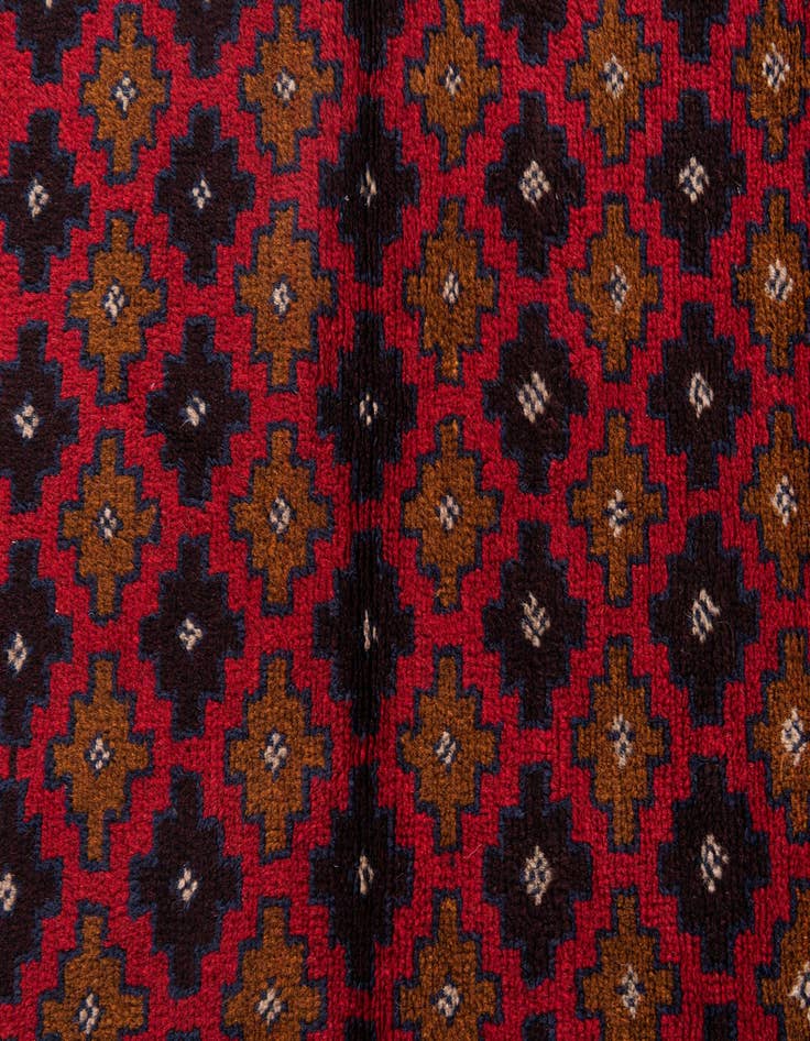 Detail image of 2' 10 x 4' 8 Hand Knotted Balouch Persian Wool Rug