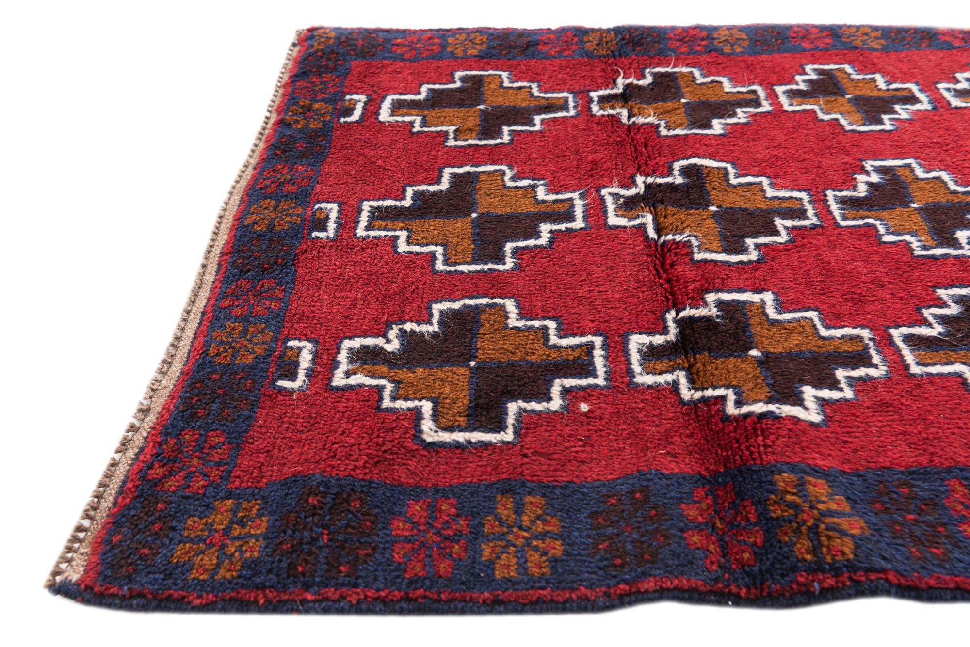 2' 10 x 4' 9 Hand Knotted Balouch Persian Wool Rug