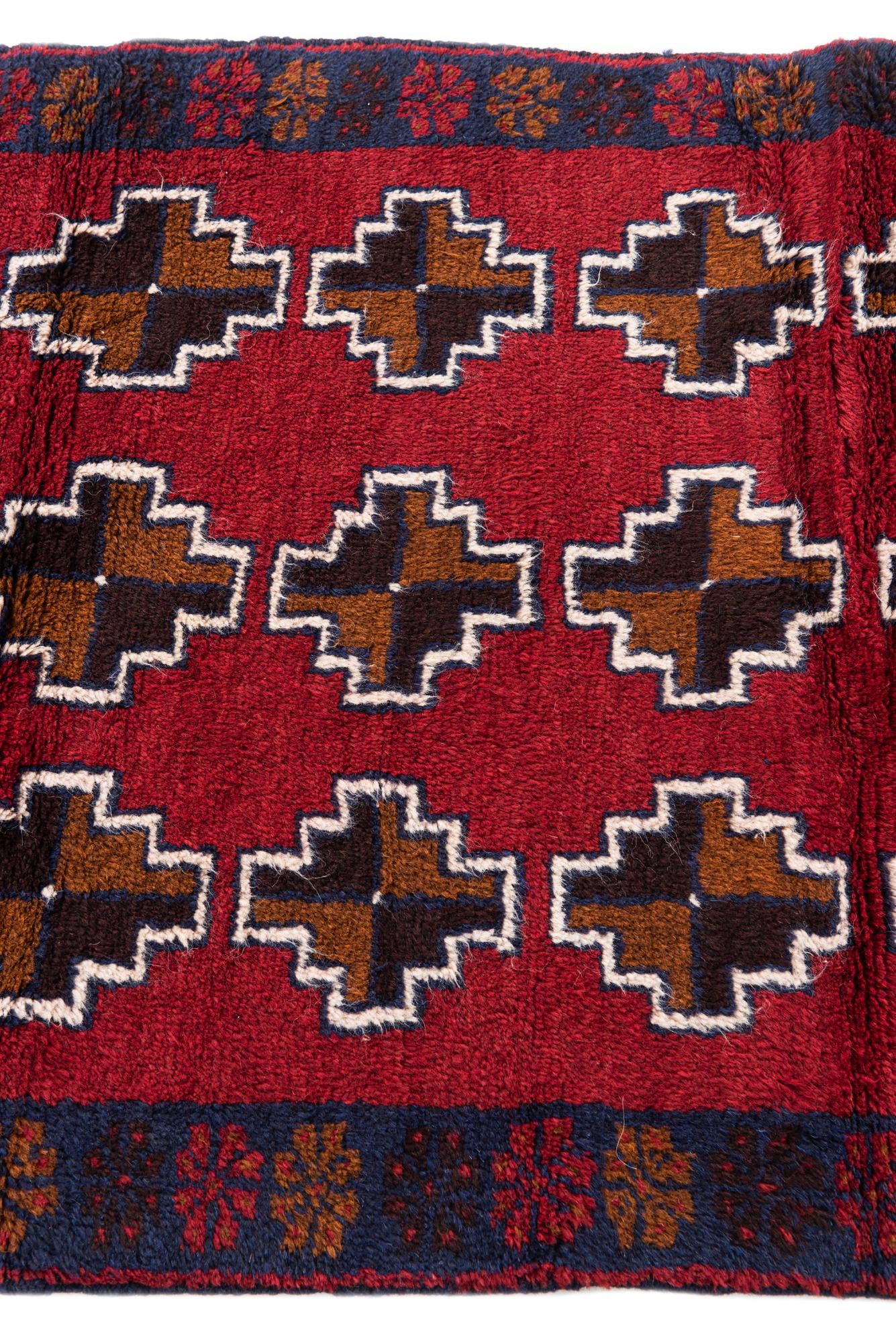 2' 10 x 4' 9 Hand Knotted Balouch Persian Wool Rug