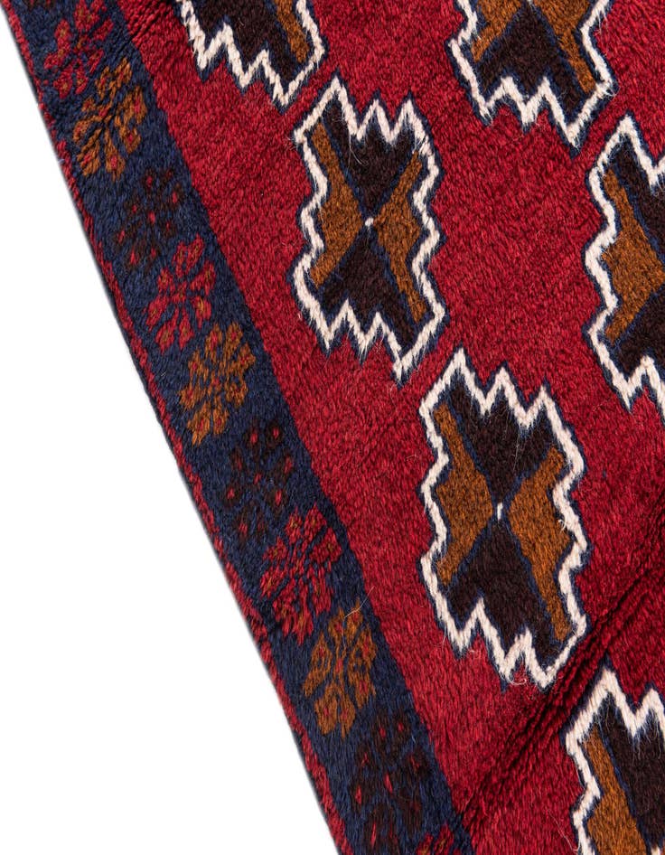 Detail image of 2' 10 x 4' 9  Hand Knotted Balouch Persian Wool Rug