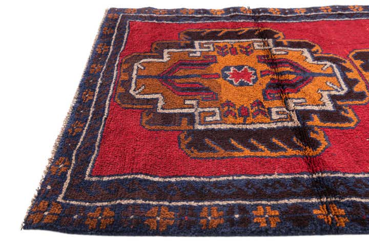 2' 10 x 4' 8 Hand Knotted Balouch Persian Wool Rug