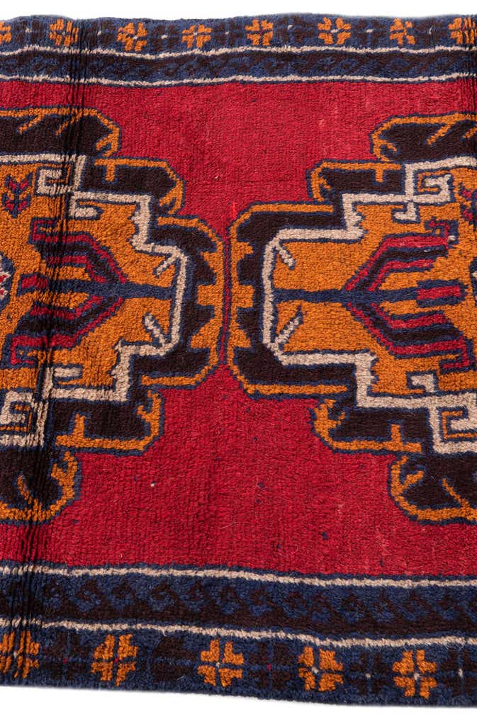 2' 10 x 4' 8 Hand Knotted Balouch Persian Wool Rug