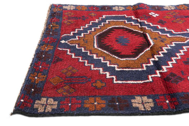 2' 9 x 4' 9 Hand Knotted Balouch Persian Wool Rug
