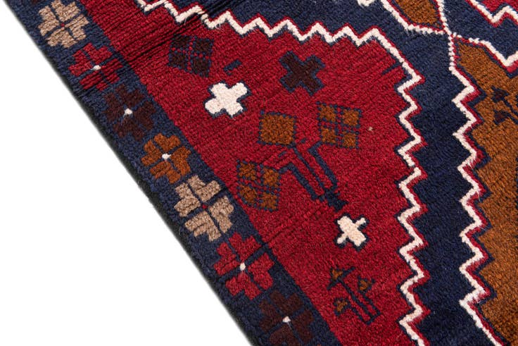 Detail image of 2' 9 x 4' 9 Hand Knotted Balouch Persian Wool Rug