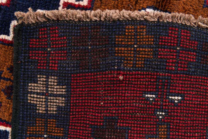 2' 9 x 4' 9 Hand Knotted Balouch Persian Wool Rug