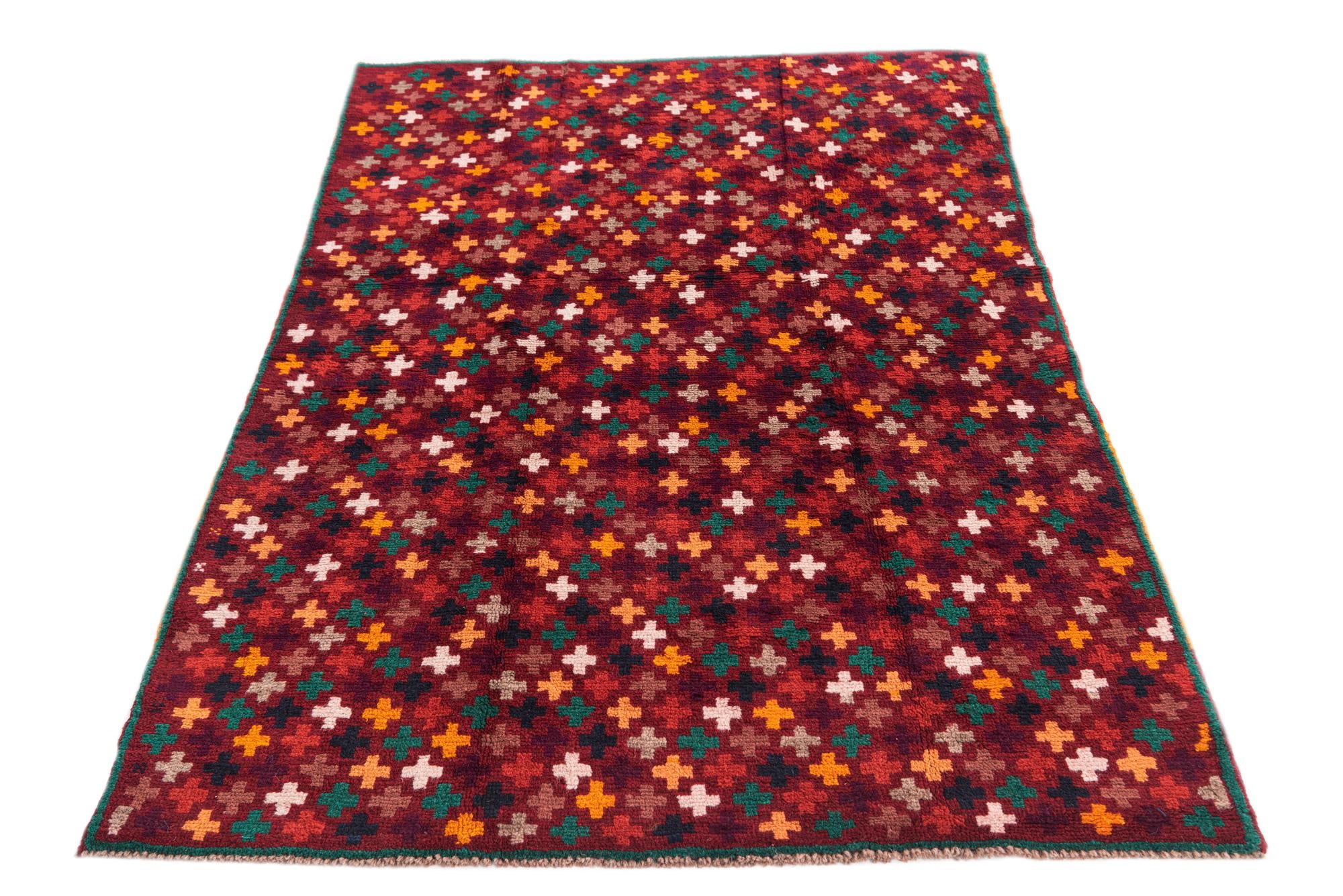 3' 10 x 6' Hand Knotted Balouch Wool Rug