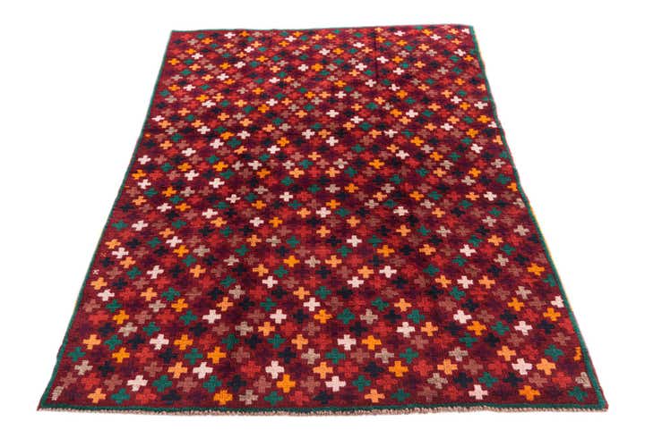 3' 10 x 6' Hand Knotted Balouch Wool Rug