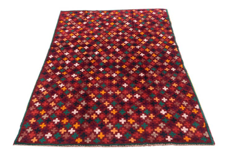 Detail image of 3' 10 x 6' Hand Knotted Balouch Wool Rug