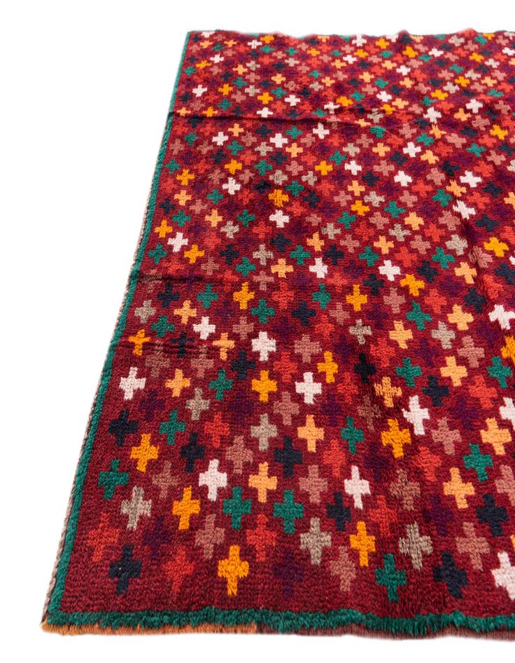 Detail image of 3' 10 x 6' Hand Knotted Balouch Wool Rug