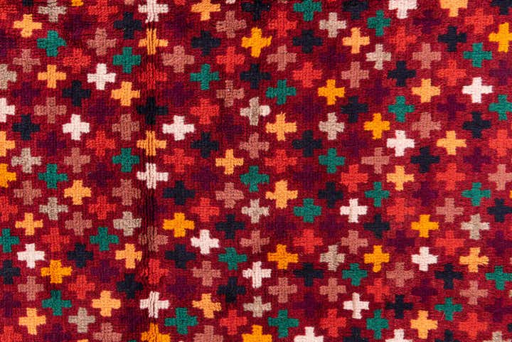 3' 10 x 6' Hand Knotted Balouch Wool Rug