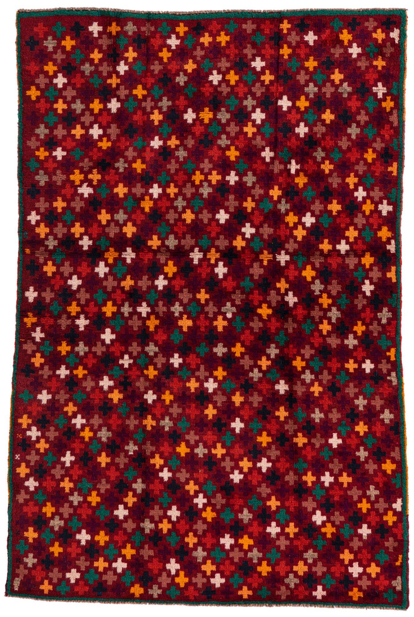 3' 10 x 6' Hand Knotted Balouch Wool Rug