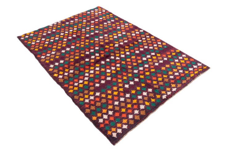 Detail image of 4' x 5' 9 Hand Knotted Balouch Wool Rug