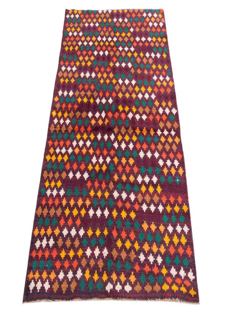 4' x 5' 9 Hand Knotted Balouch Wool Rug