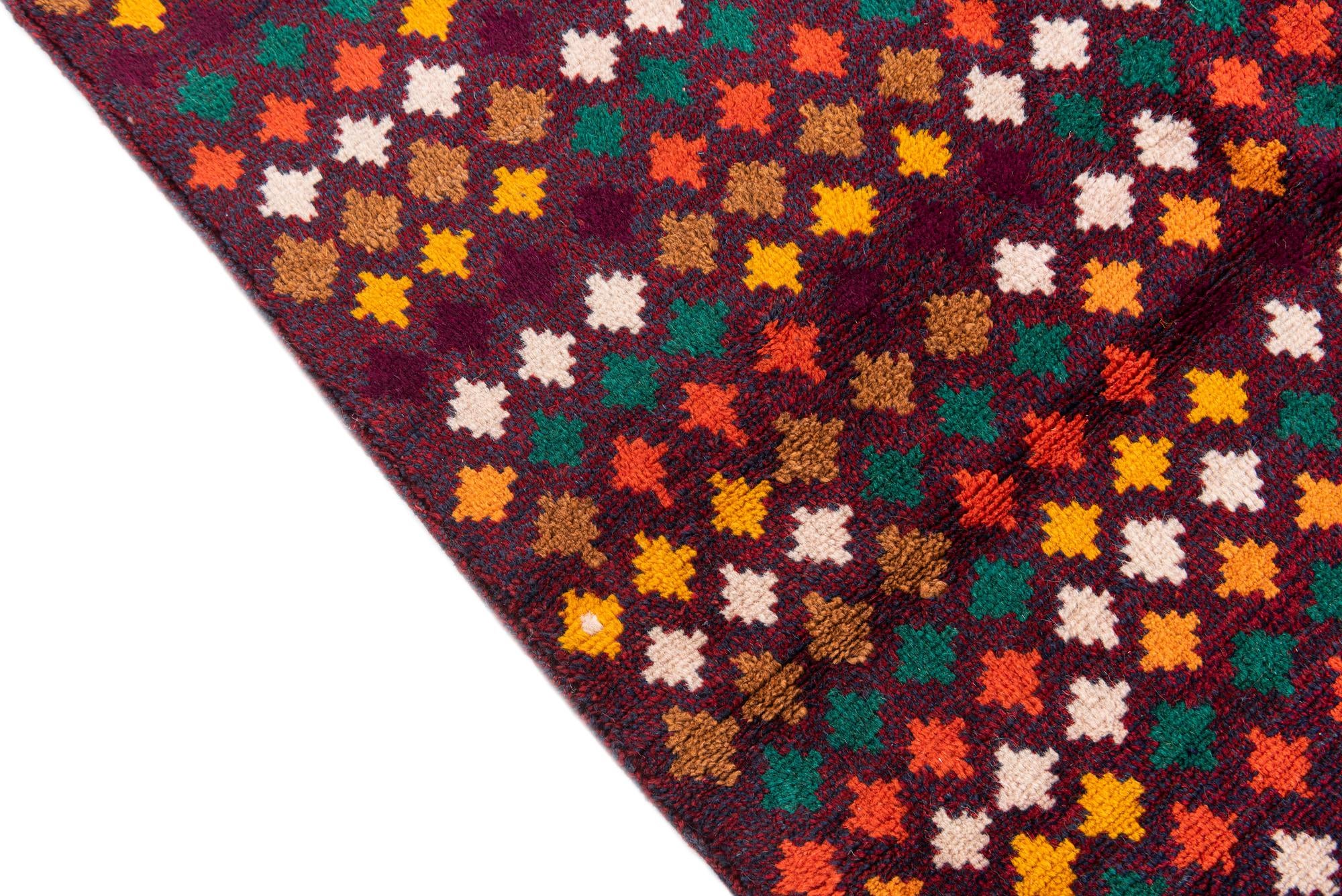 4' x 5' 9 Hand Knotted Balouch Wool Rug