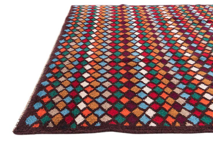 Detail image of 4' x 5' 9 Hand Knotted Balouch Wool Rug