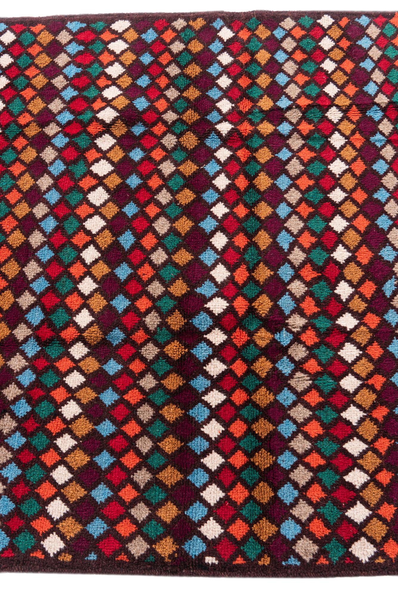 4' x 5' 9 Hand Knotted Balouch Wool Rug