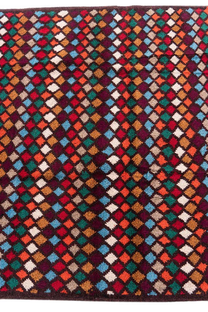 4' x 5' 9 Hand Knotted Balouch Wool Rug