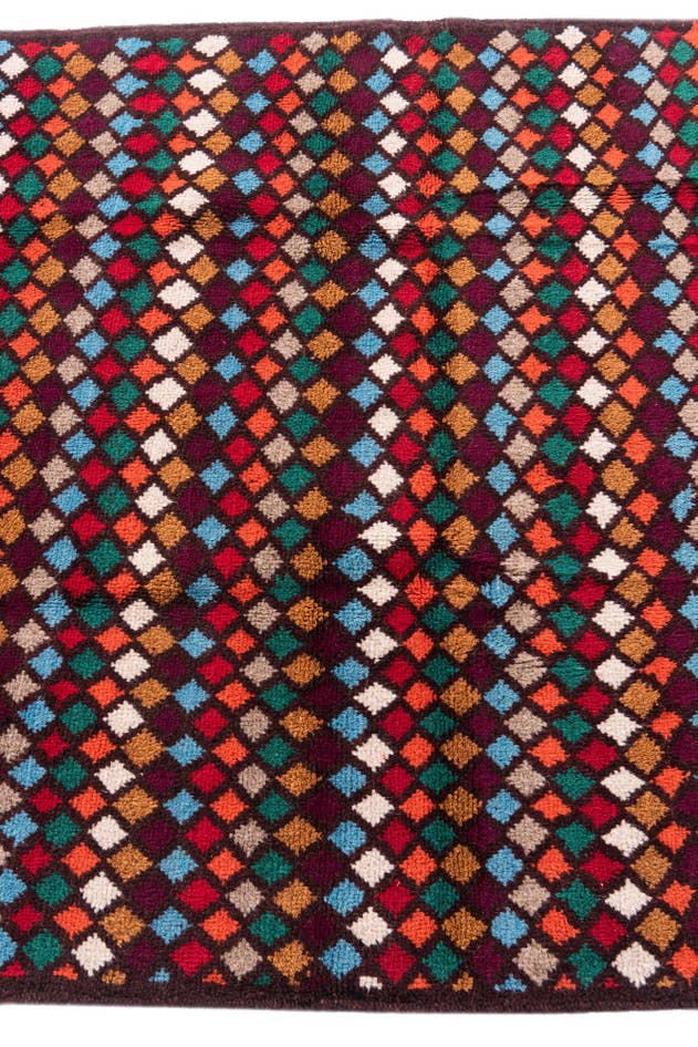 Detail image of 4' x 5' 9 Hand Knotted Balouch Wool Rug