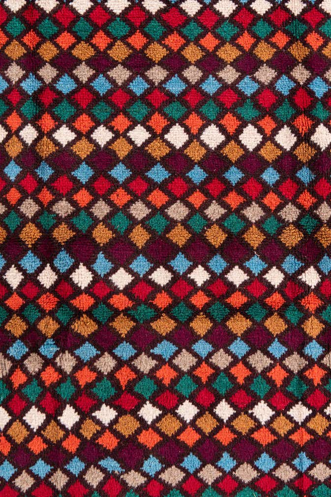 4' x 5' 9 Hand Knotted Balouch Wool Rug