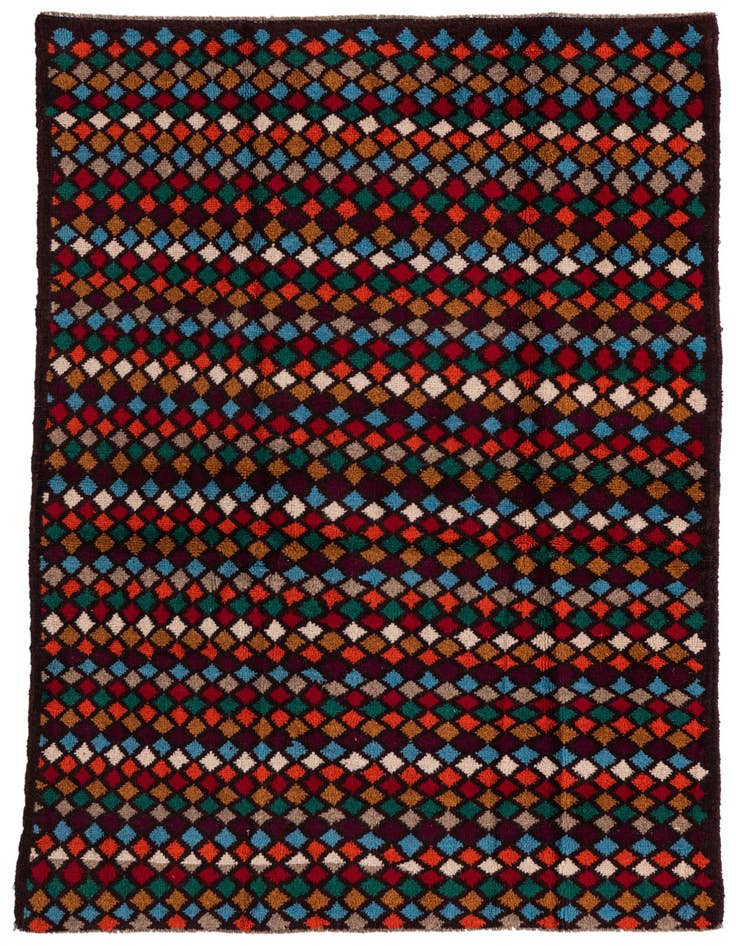 Detail image of 4' x 5' 9 Hand Knotted Balouch Wool Rug