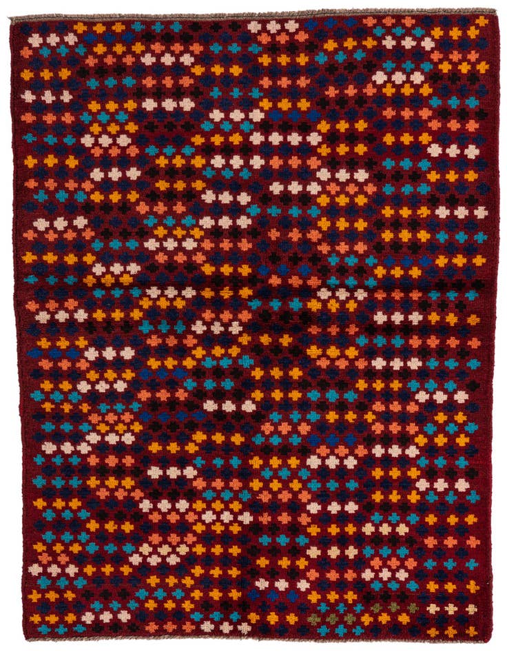 Detail image of 3' 10 x 5' 10 Hand Knotted Balouch Wool Rug