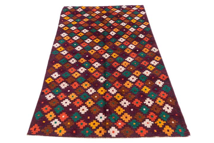 3' 10 x 6' 3 Hand Knotted Balouch Wool Rug