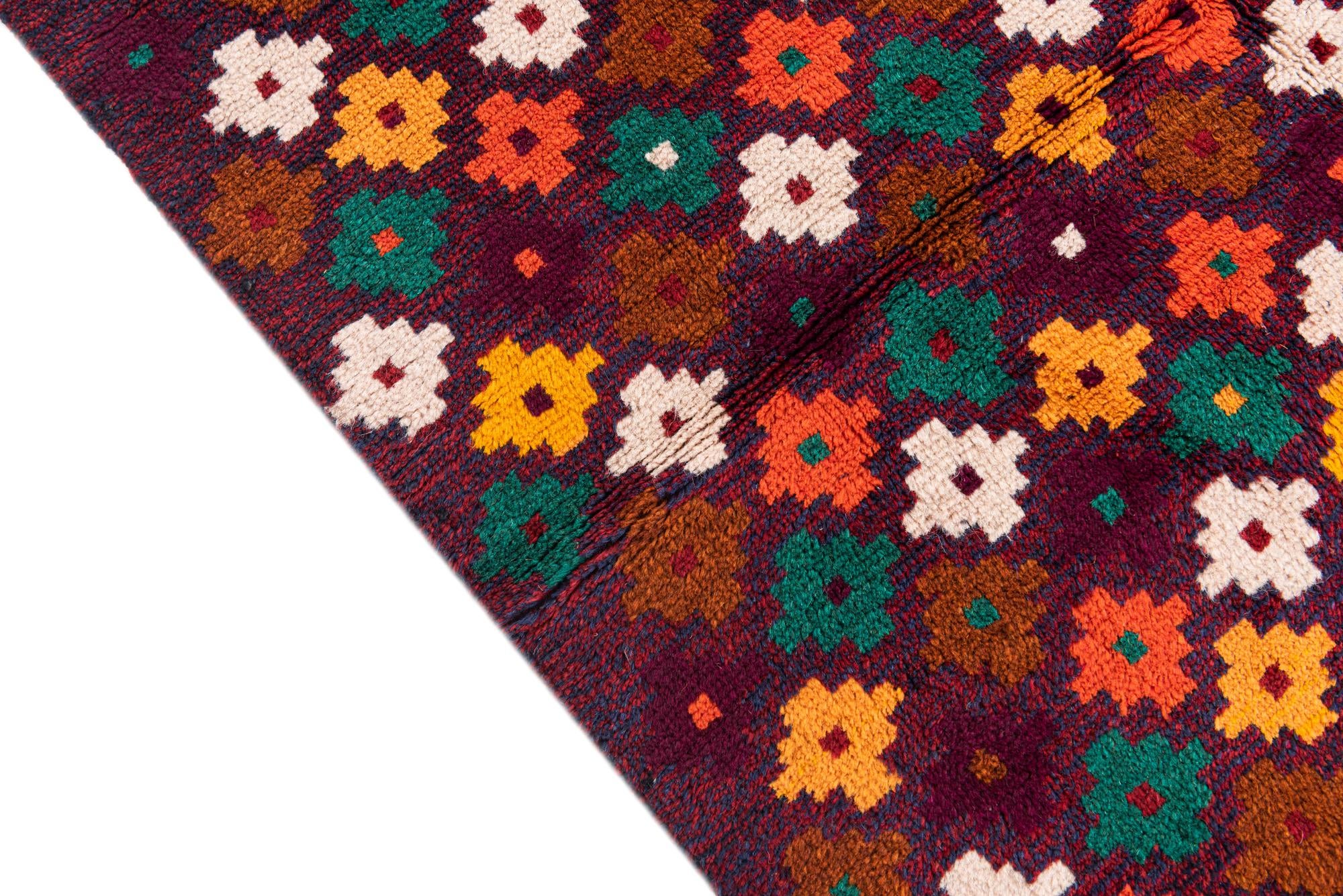 3' 10 x 6' 3 Hand Knotted Balouch Wool Rug