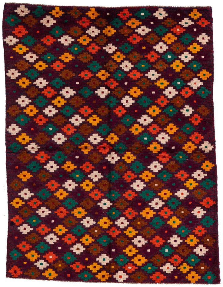 Detail image of 3' 10 x 6' 3 Hand Knotted Balouch Wool Rug