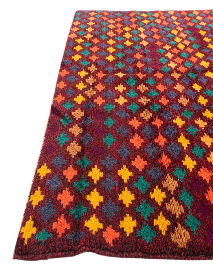 Detail image of 4' x 6' 5 Hand Knotted Balouch Wool Rug