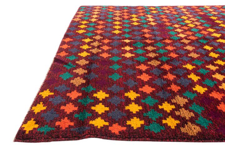 4' x 6' 5 Hand Knotted Balouch Wool Rug