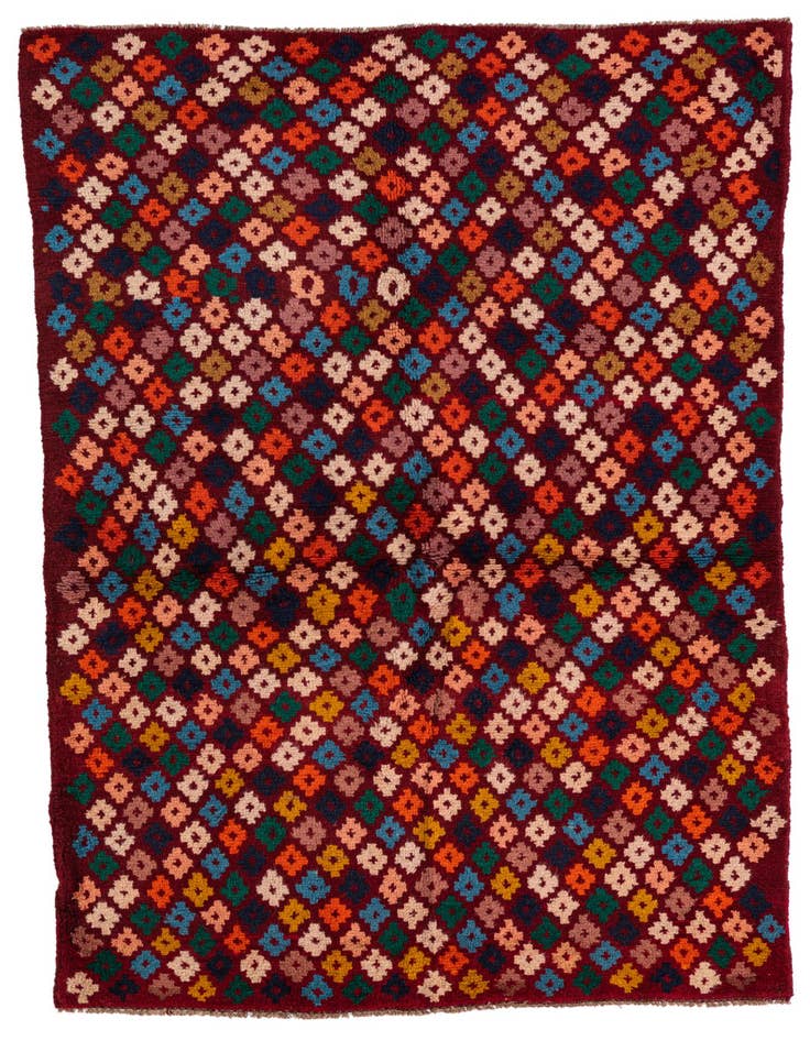 Detail image of 3' 10 x 5' 10 Hand Knotted Balouch Wool Rug
