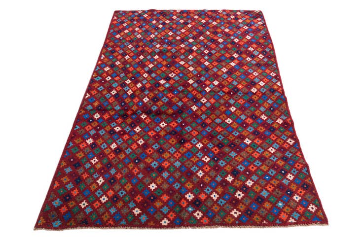 Detail image of 4' x 6' 1 Hand Knotted Balouch Wool Rug