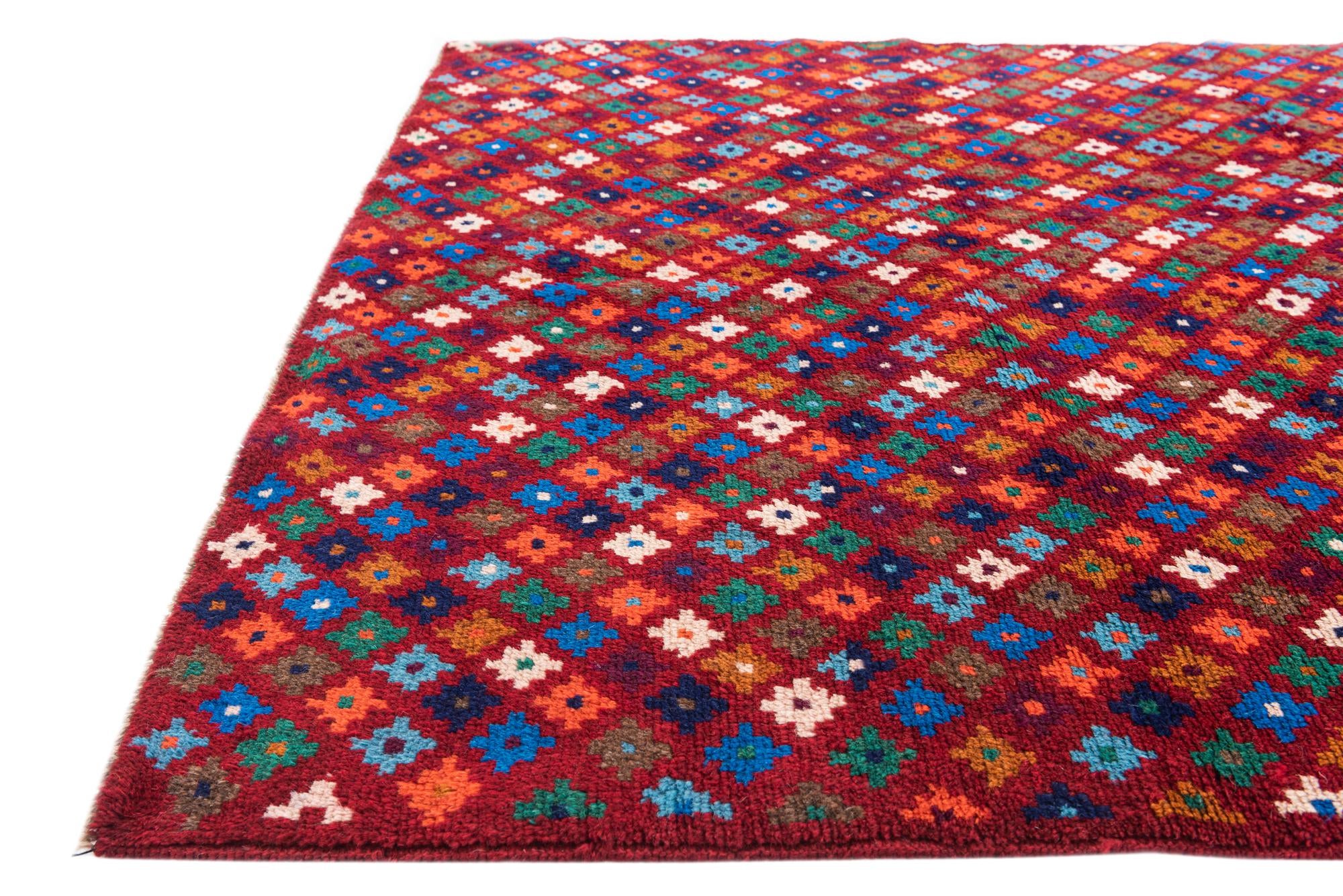 4' x 6' 1 Hand Knotted Balouch Wool Rug