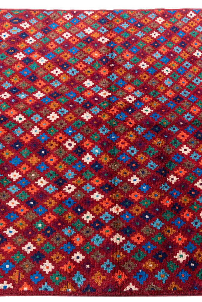 4' x 6' 1 Hand Knotted Balouch Wool Rug
