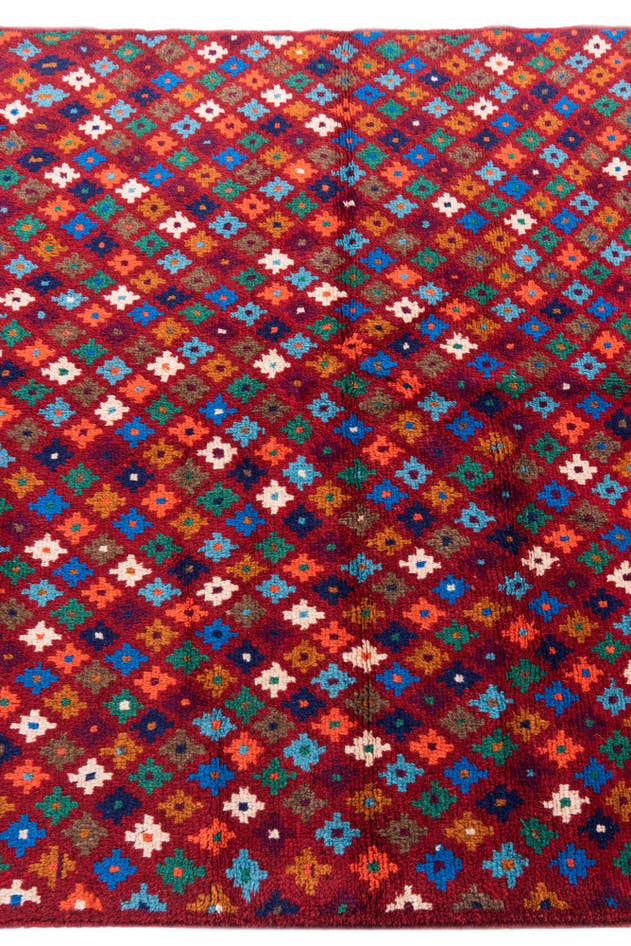 Detail image of 4' x 6' 1 Hand Knotted Balouch Wool Rug