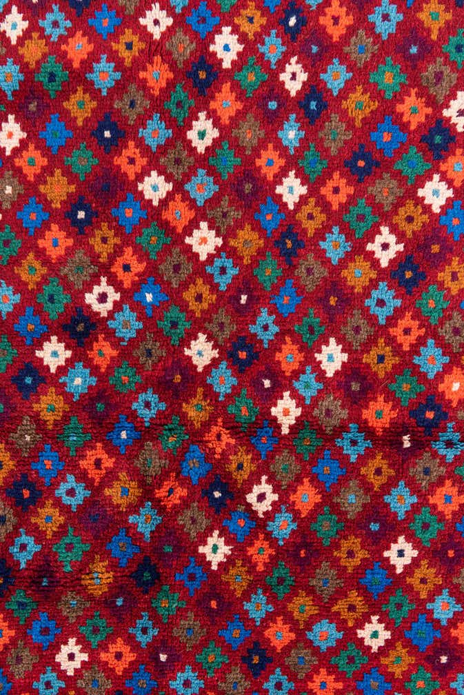 4' x 6' 1 Hand Knotted Balouch Wool Rug