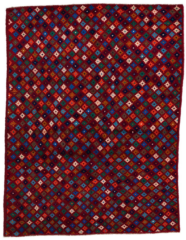 Detail image of 4' x 6' 1 Hand Knotted Balouch Wool Rug