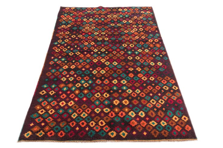 Detail image of 3' 9 x 6' 1 Hand Knotted Balouch Wool Rug