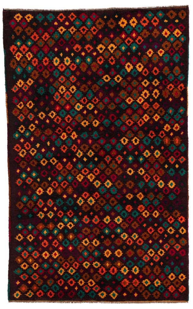 3' 9 x 6' 1 Hand Knotted Balouch Wool Rug