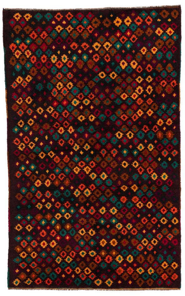 Detail image of 3' 9 x 6' 1 Hand Knotted Balouch Wool Rug