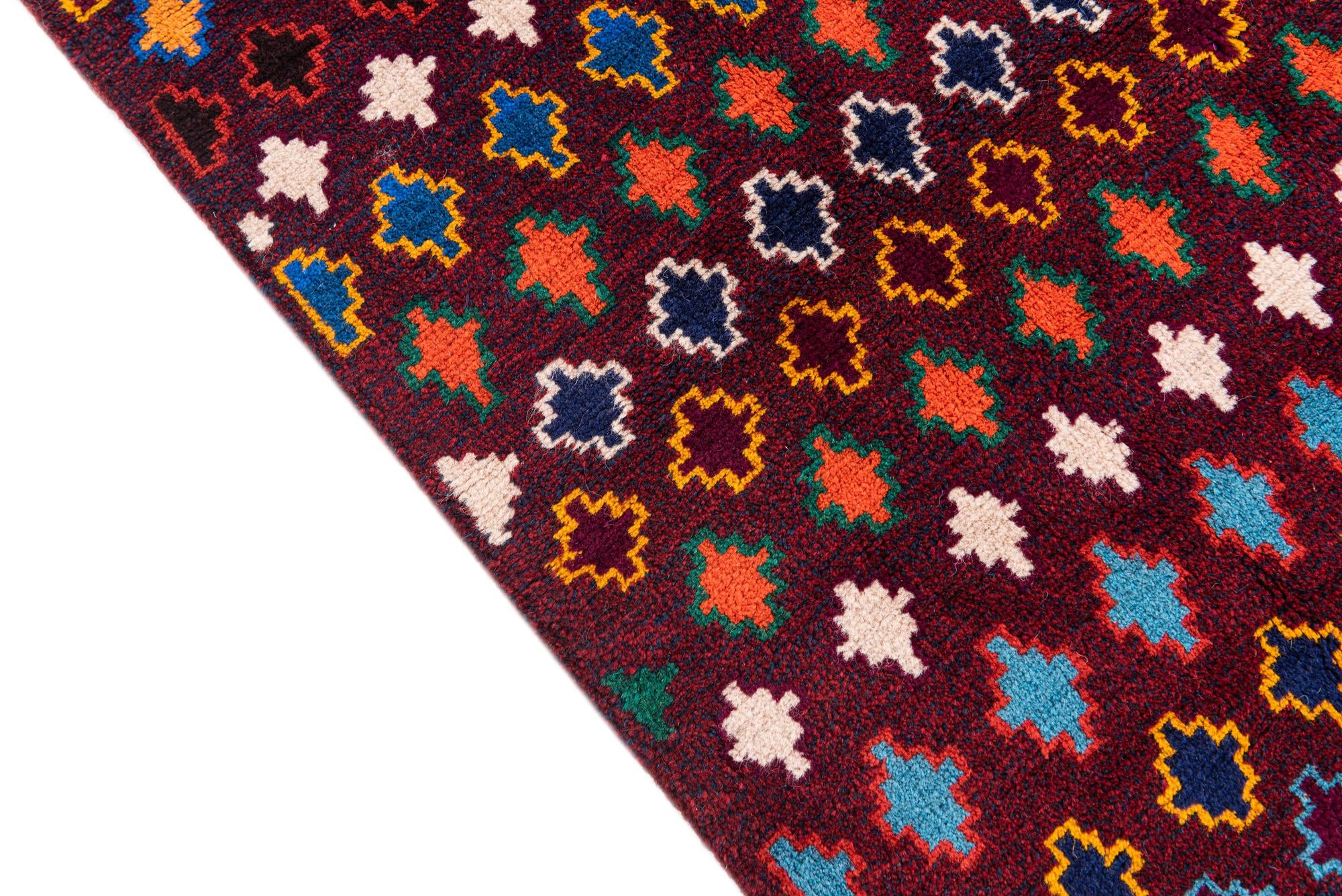 3' 6 x 6' 2 Hand Knotted Balouch Wool Rug