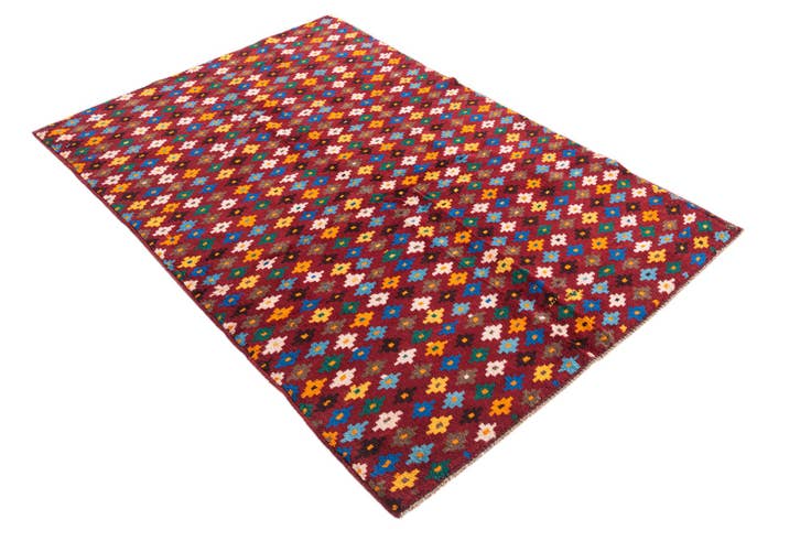 Detail image of 4' x 5' 9 Hand Knotted Balouch Wool Rug