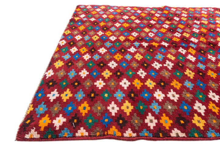 4' x 5' 9 Hand Knotted Balouch Wool Rug