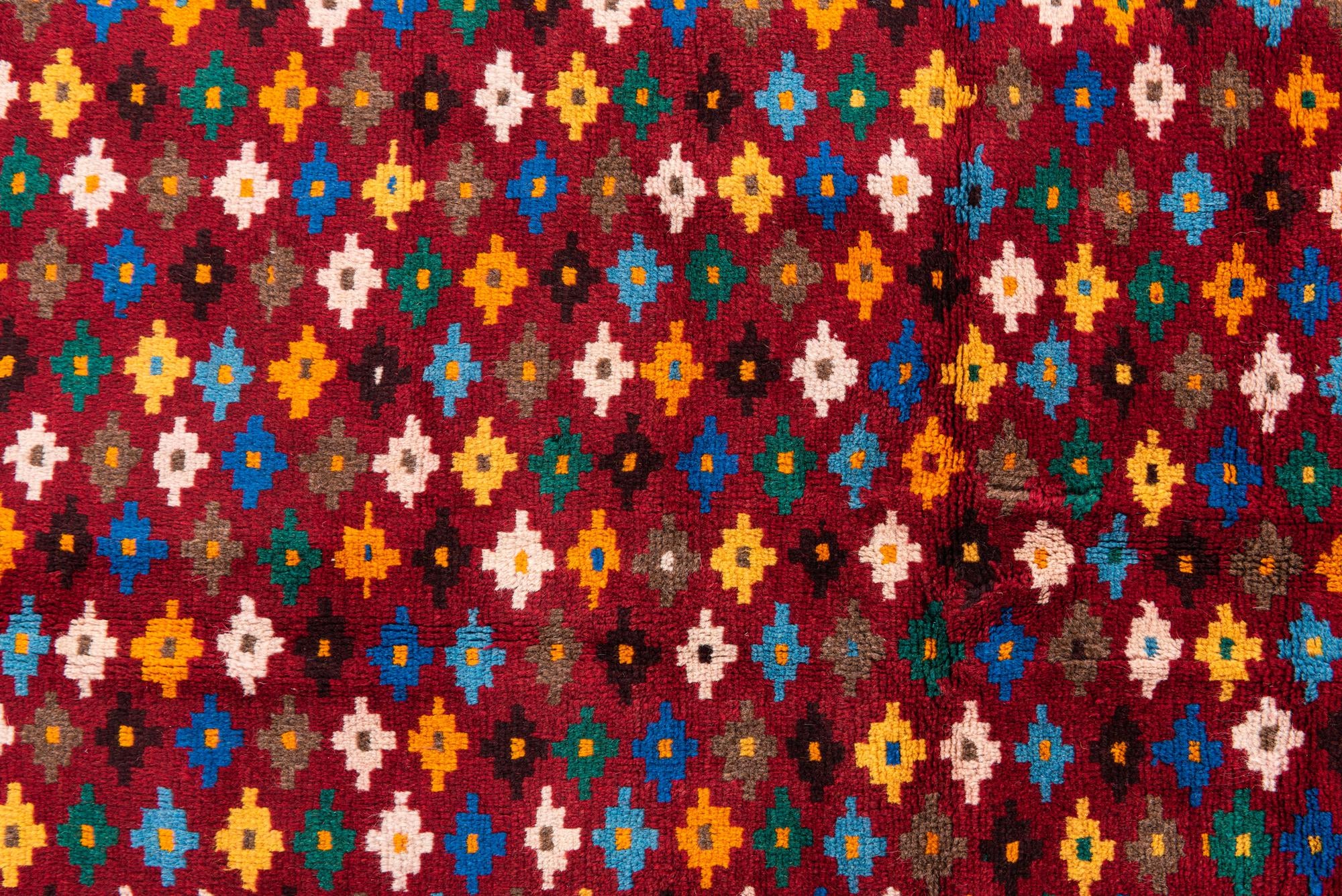 4' x 5' 9 Hand Knotted Balouch Wool Rug