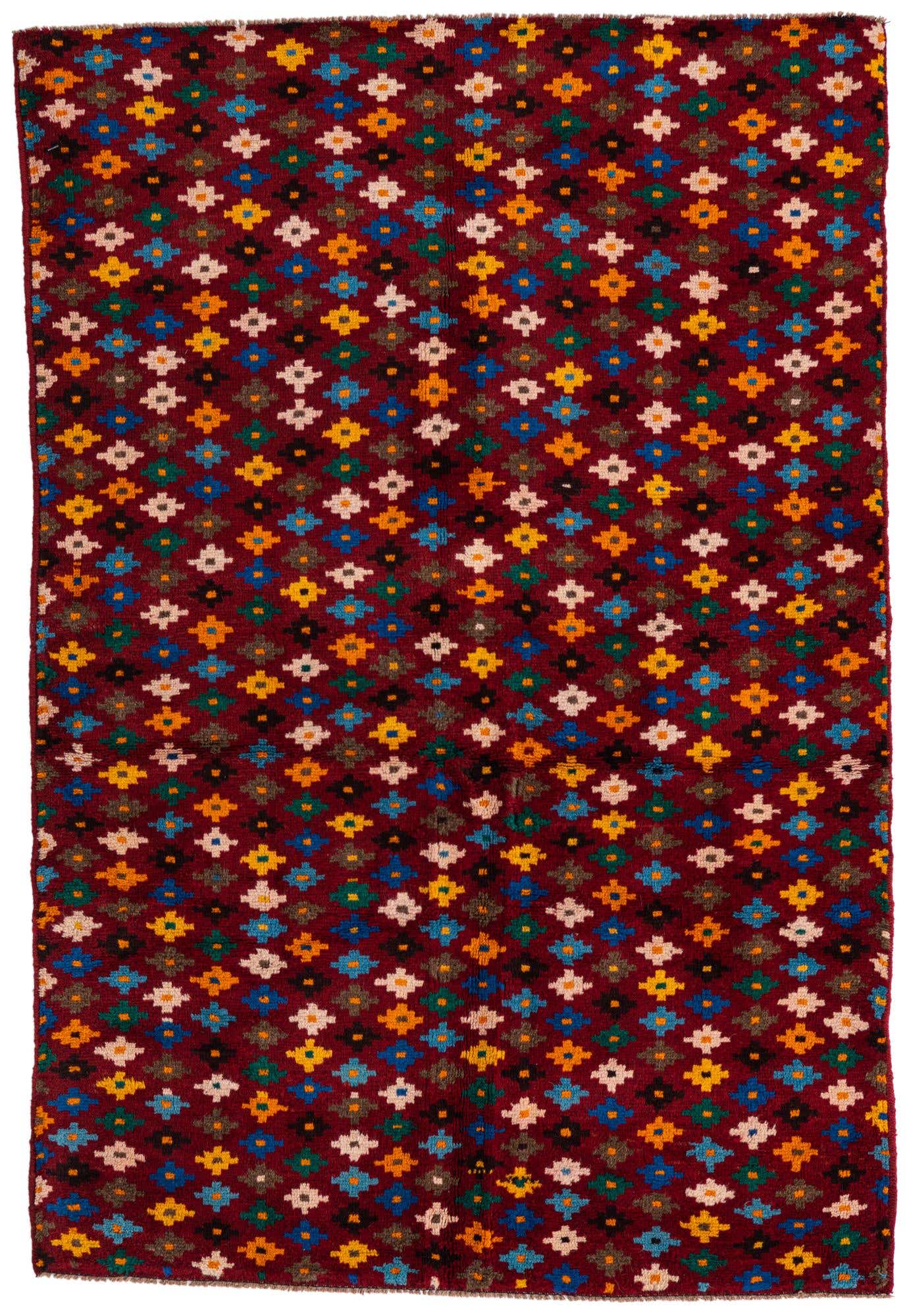 4' x 5' 9 Hand Knotted Balouch Wool Rug