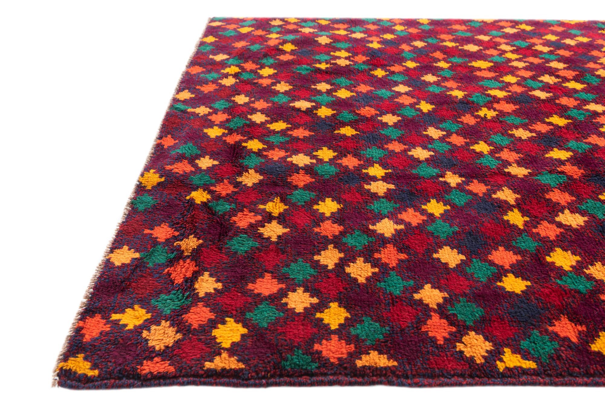 4' x 6' 1 Hand Knotted Balouch Wool Rug