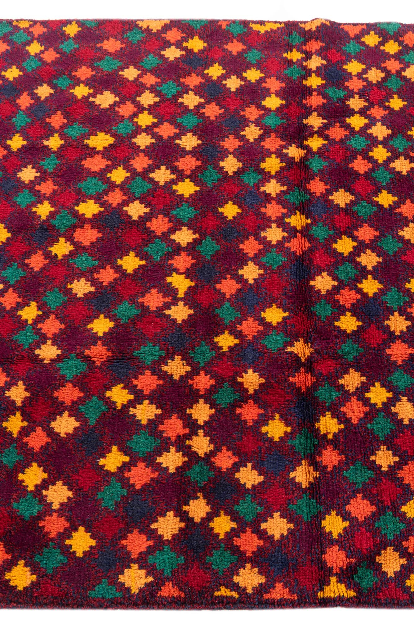 4' x 6' 1 Hand Knotted Balouch Wool Rug