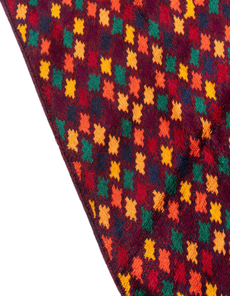 Detail image of 4' x 6' 1  Hand Knotted Balouch Wool Rug