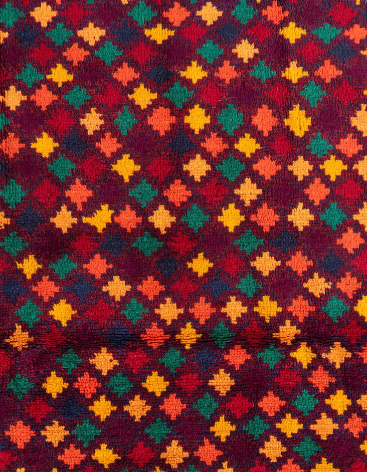 Detail image of 4' x 6' 1  Hand Knotted Balouch Wool Rug